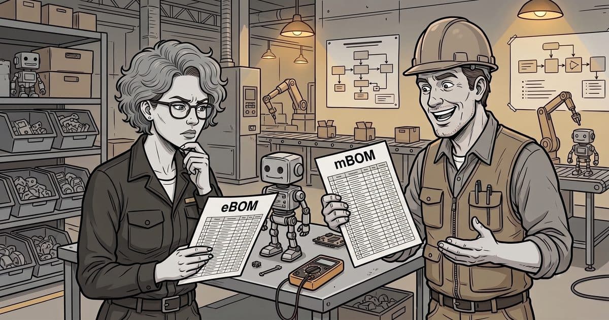 eBOM vs mBOM: The Textbook Definition Doesn't Apply to You