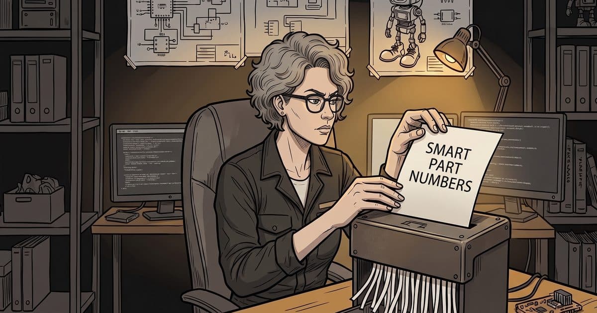 Stop Encoding Meaning Into Your Part Numbers